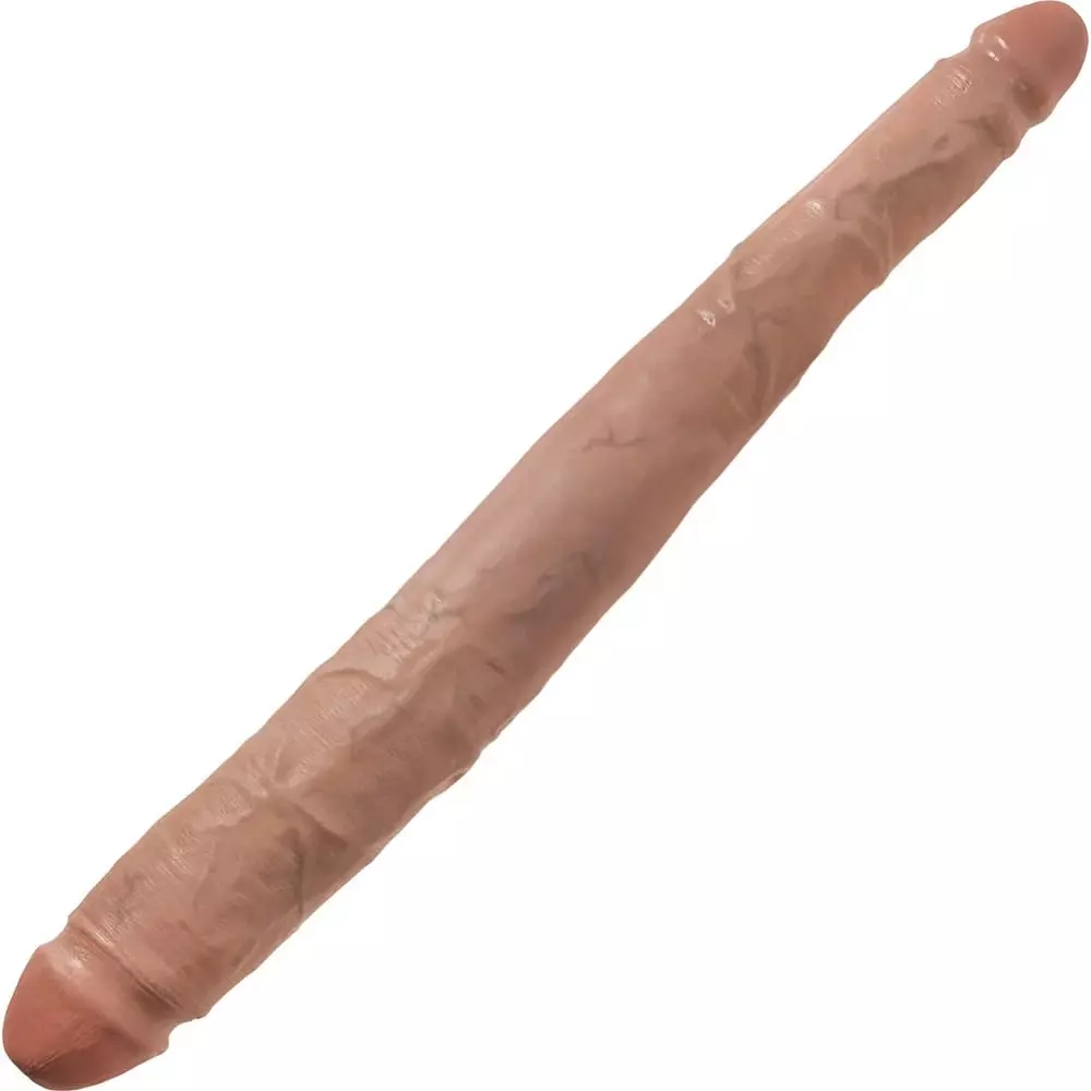 King Cock 16 inch Tapered Double Dildo In Tan